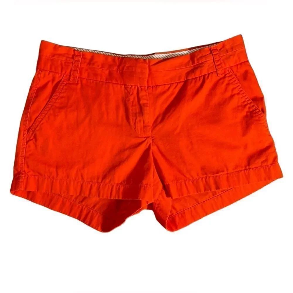 J.Crew chino shorts broken in orange size 2